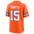 Friene D.Broncos #15 Nik Bonitto Player Orange Collection Throwback Game Stitched Jerseys