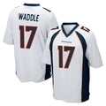 Friene D.Broncos #17 Jaylen Waddle Player White Game Stitched Jerseys