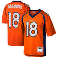 Friene D.Broncos #18 Peyton Manning Player Mitchell & Ness Orange Legacy Replica Stitched Jerseys