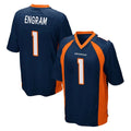 Friene D.Broncos #1 Evan Engram Player Navy Game Stitched Jerseys