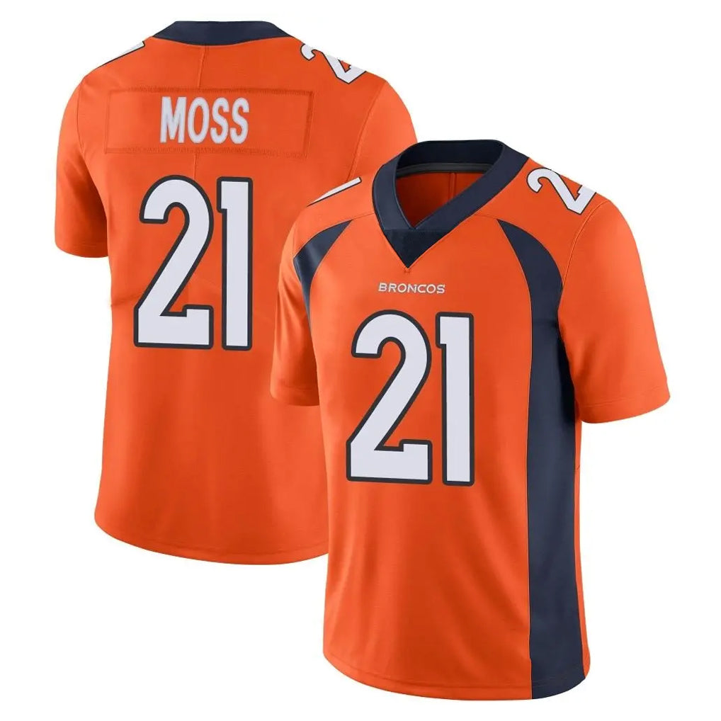 Friene D.Broncos #21 Riley Moss Player Orange Color Vapor Untouchable Limited Game Stitched Jerseys