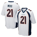 Friene D.Broncos #21 Riley Moss Player White Game Stitched Jerseys