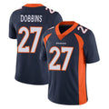 Friene D.Broncos #27 J.K. Dobbins Player Navy Vapor Untouchable Limited Game Stitched Jerseys
