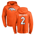 Friene D.Broncos #2 Pat Surtain II Player Orange Pullover Hoodie Limited Stitched Jerseys