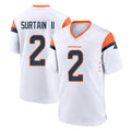 Friene D.Broncos #2 Pat Surtain II Player White Home Game Stitched Jerseys