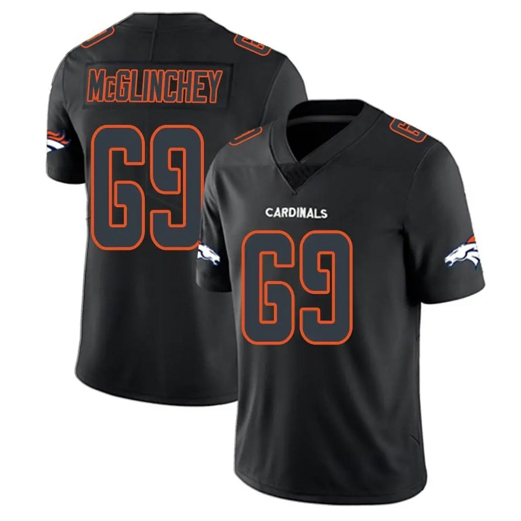 Friene D.Broncos #69 Mike McGlinchey Player Black Impact Limited Game Stitched Jerseys