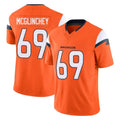 Friene D.Broncos #69 Mike McGlinchey Player Orange Vapor F.U.S.E. Limited Home Game Stitched Jerseys