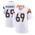 Friene D.Broncos #69 Mike McGlinchey Player White Home Game Stitched Jerseys