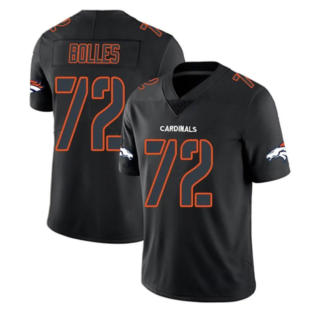 Friene D.Broncos #72 Garett Bolles Player Black Impact Limited Game Stitched Jerseys