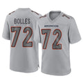 Friene D.Broncos #72 Garett Bolles Player Gray Atmosphere Fashion Limited Game Stitched Jerseys