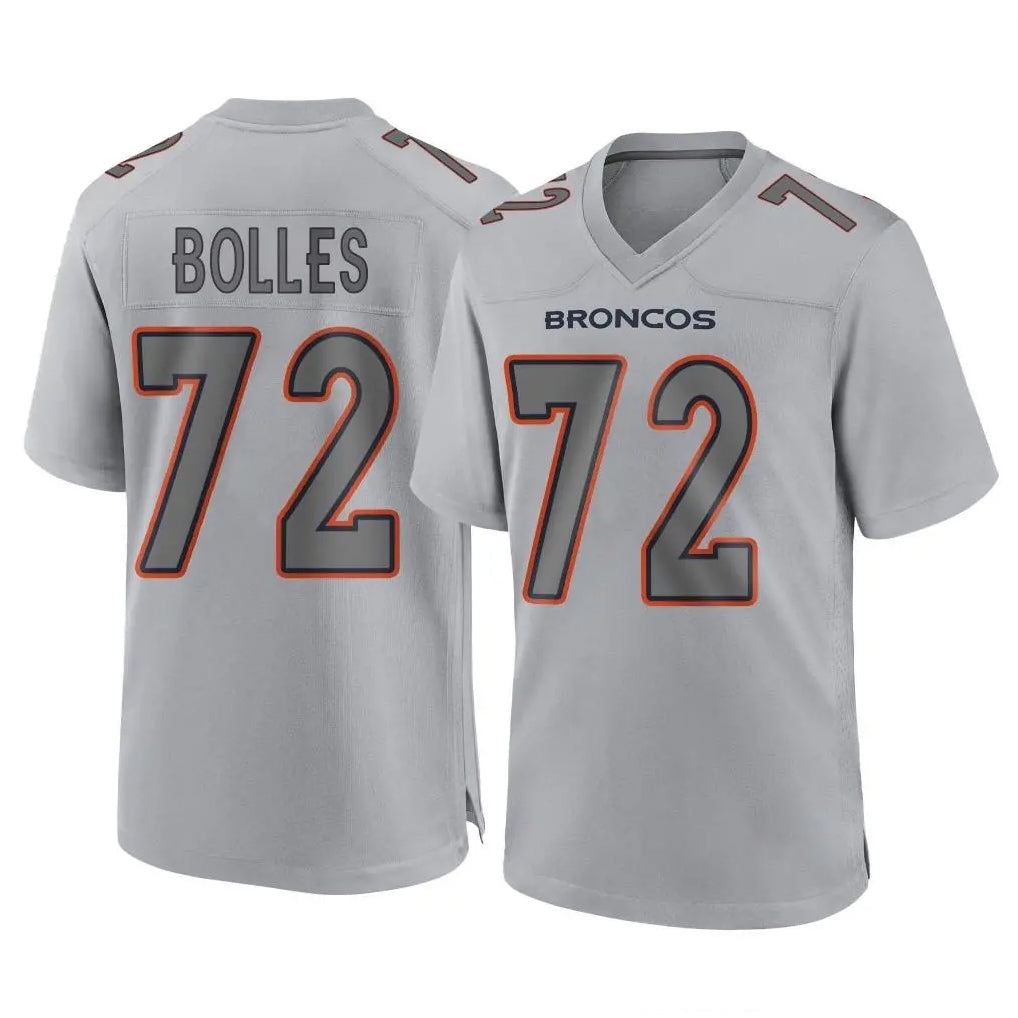 Friene D.Broncos #72 Garett Bolles Player Gray Atmosphere Fashion Limited Game Stitched Jerseys