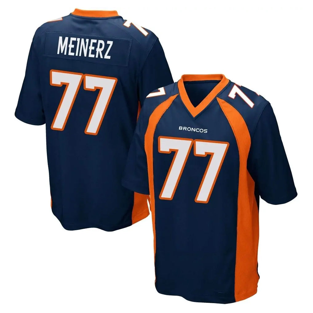 Friene D.Broncos #77 Quinn Meinerz Player Navy Game Stitched Jerseys