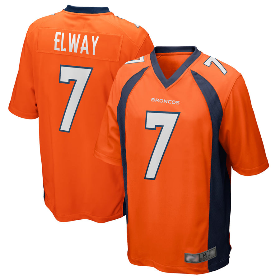 Friene D.Broncos #7 John Elway Player Orange Game Stitched Jerseys