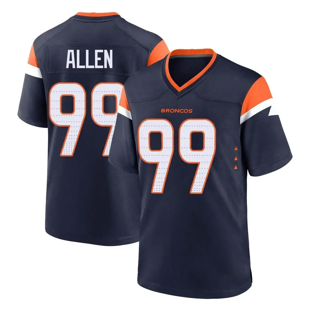 Friene D.Broncos #99 Zach Allen Player Navy Home Game Stitched Jerseys