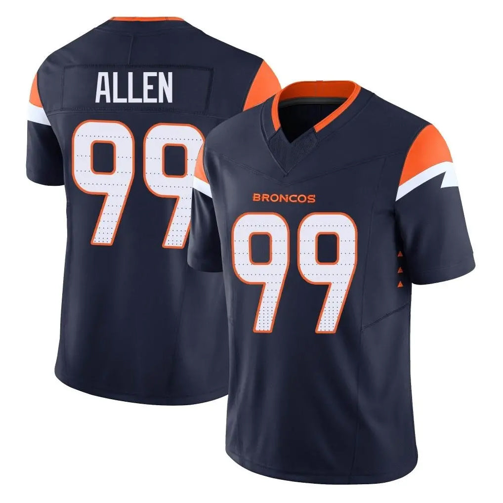 Friene D.Broncos #99 Zach Allen Player Navy Limited Vapor F.U.S.E. Home Game Stitched Jerseys