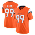 Friene D.Broncos #99 Zach Allen Player Orange Vapor F.U.S.E. Limited Home Game Stitched Jerseys