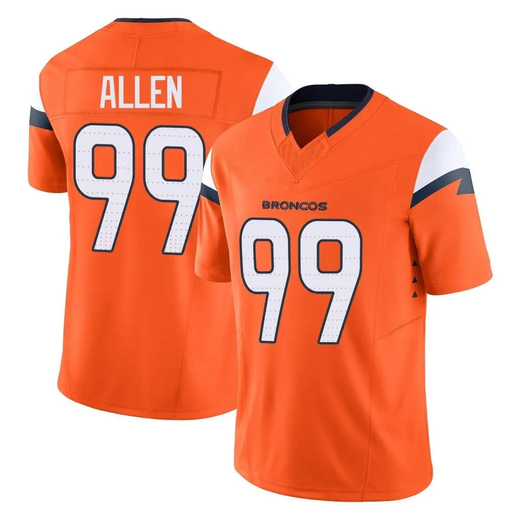 Friene D.Broncos #99 Zach Allen Player Orange Vapor F.U.S.E. Limited Home Game Stitched Jerseys