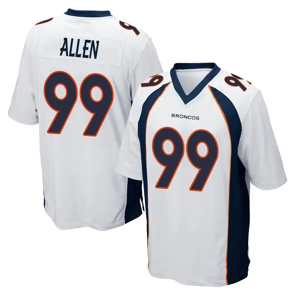 Friene D.Broncos #99 Zach Allen Player White Game Stitched Jerseys