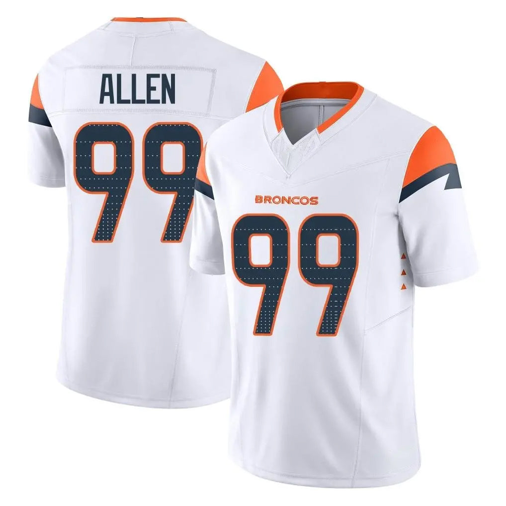 Friene D.Broncos #99 Zach Allen Player White Limited Vapor F.U.S.E. Home Game Stitched Jerseys