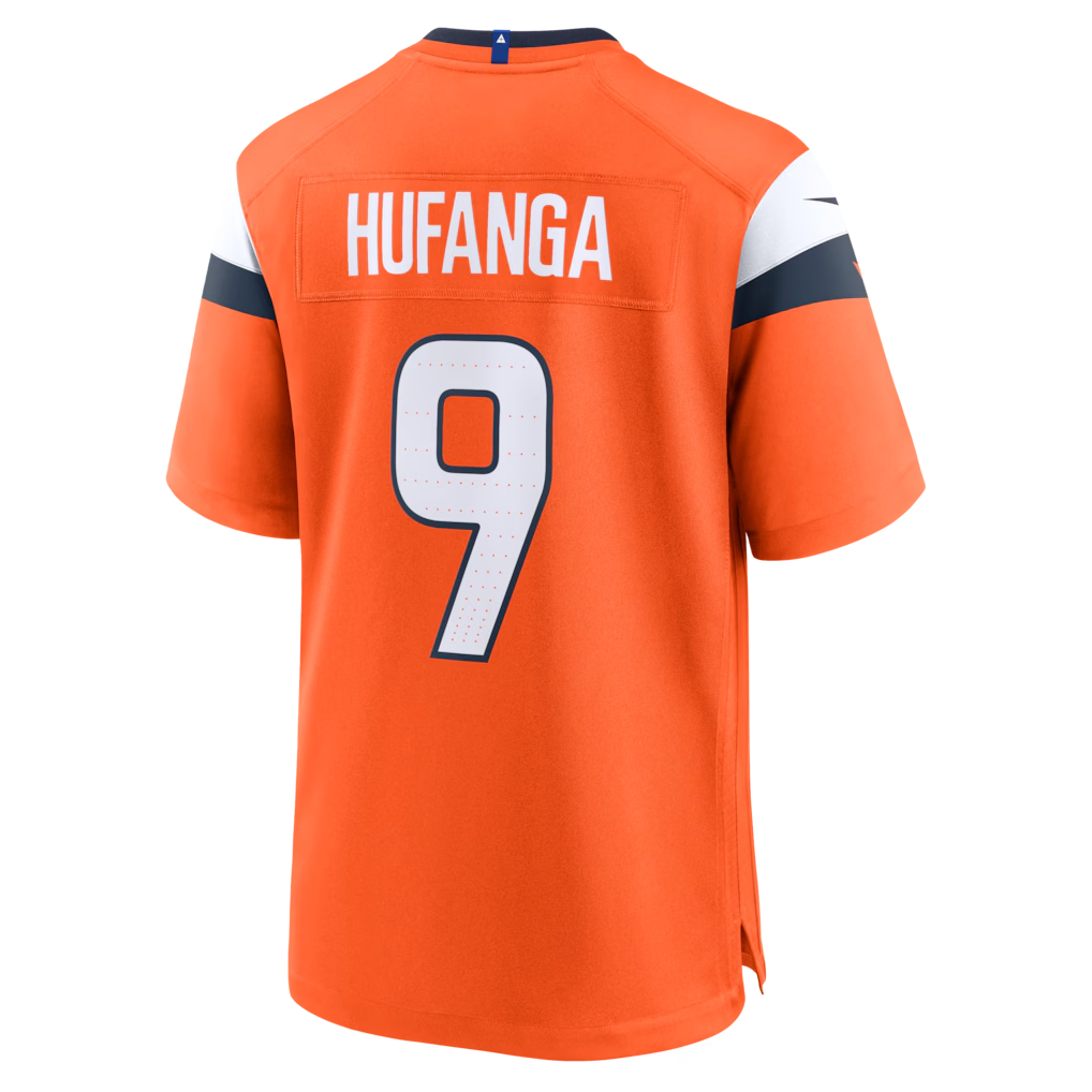 Friene D.Broncos #9 Talanoa Hufanga Orange Team Game Stitched Jerseys