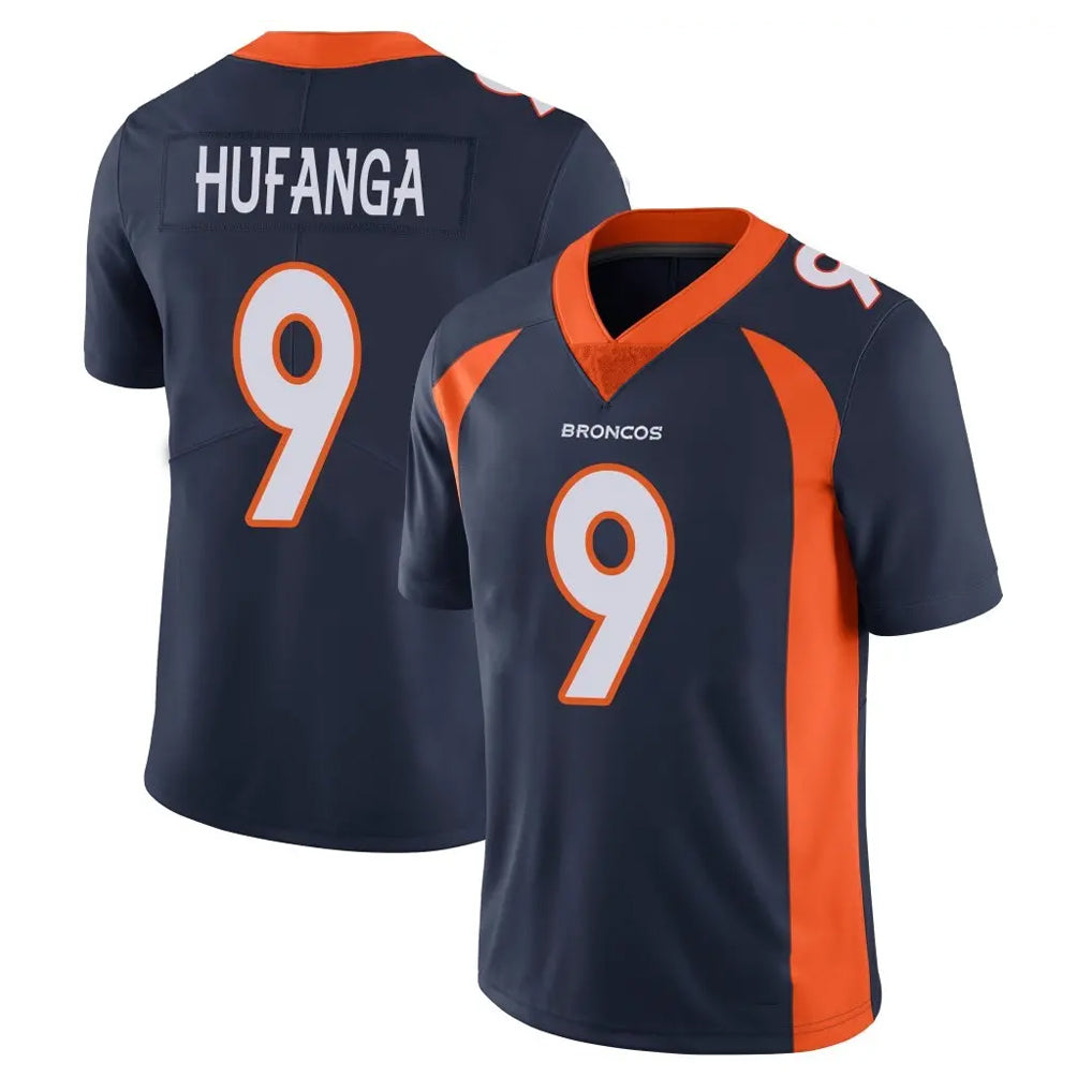 Friene D.Broncos #9 Talanoa Hufanga Player Navy Vapor Untouchable Limited Game Stitched Jerseys
