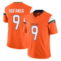 Friene D.Broncos #9 Talanoa Hufanga Player Orange Vapor F.U.S.E. Limited Home Game Stitched Jerseys