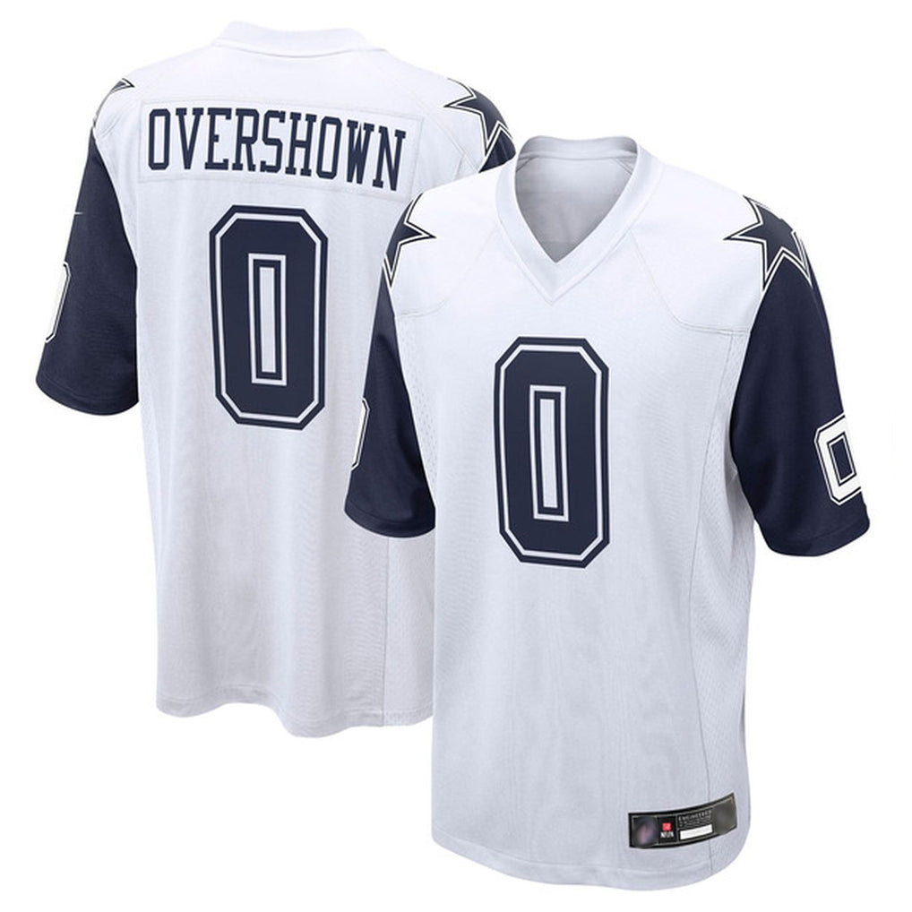 Friene D.Cowboys #0 DeMarvion Overshown Player White-Navy Home Game Stitched Jerseys