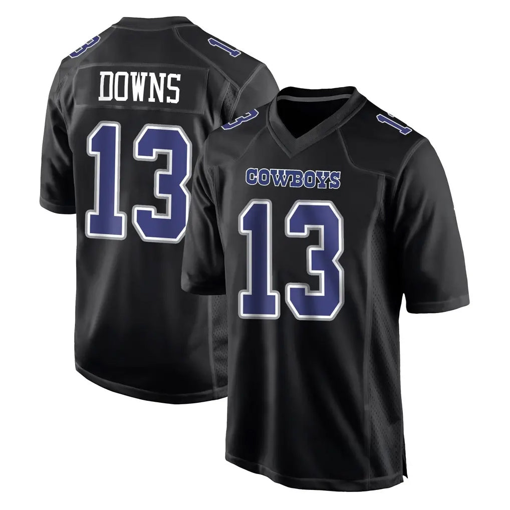 Friene D.Cowboys #13 Caleb Downs Player Carbon Black Fashion Home Game Stitched Jerseys