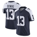 Friene D.Cowboys #13 Caleb Downs Player Navy-White Limited Alternate Vapor Untouchable Home Game Stitched Jerseys