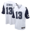Friene D.Cowboys #13 Caleb Downs Player White-Navy Home Game Stitched Jerseys