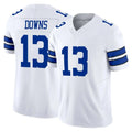 Friene D.Cowboys #13 Caleb Downs Player White Limited Vapor F.U.S.E. Home Game Stitched Jerseys
