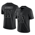 Friene D.Cowboys #17 Brandon Aubrey Player Black Limited Reflective Home Game Stitched Jerseys