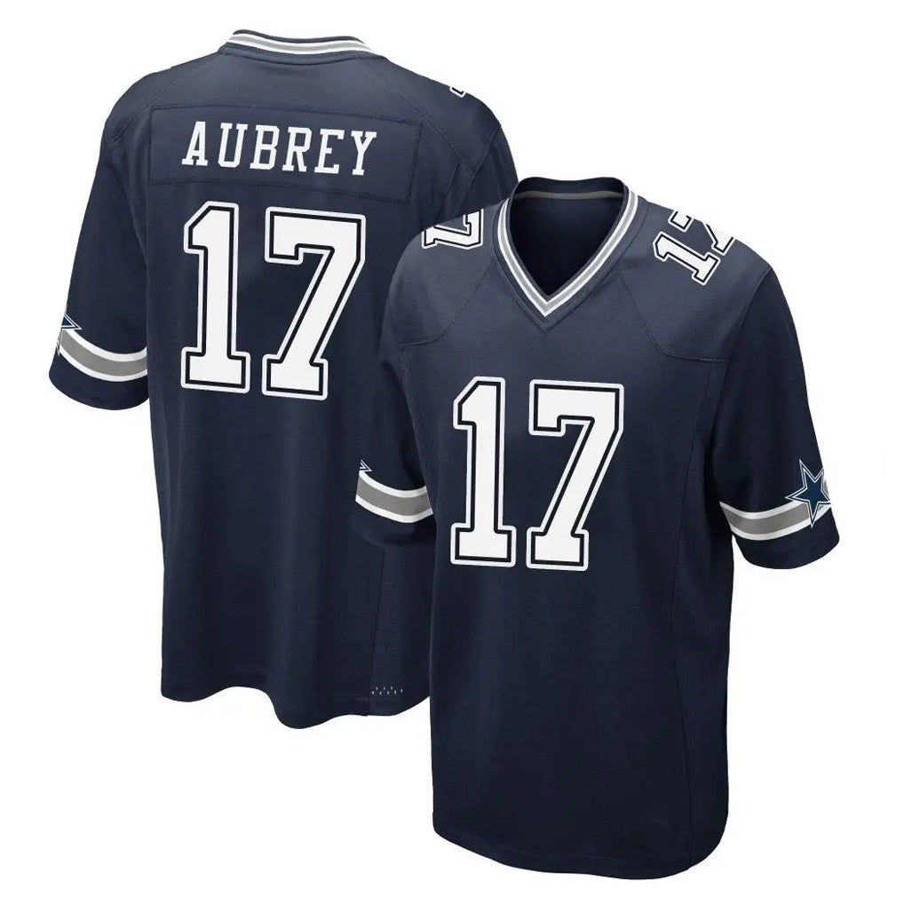 Friene D.Cowboys #17 Brandon Aubrey Player Navy Home Game Stitched Jerseys