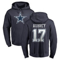 Friene D.Cowboys #17 Brandon Aubrey Player Navy Pullover Hoodies Limited Stitched Jerseys