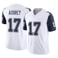 Friene D.Cowboys #17 Brandon Aubrey Player White-Navy Limited Vapor F.U.S.E. Home Game Stitched Jerseys