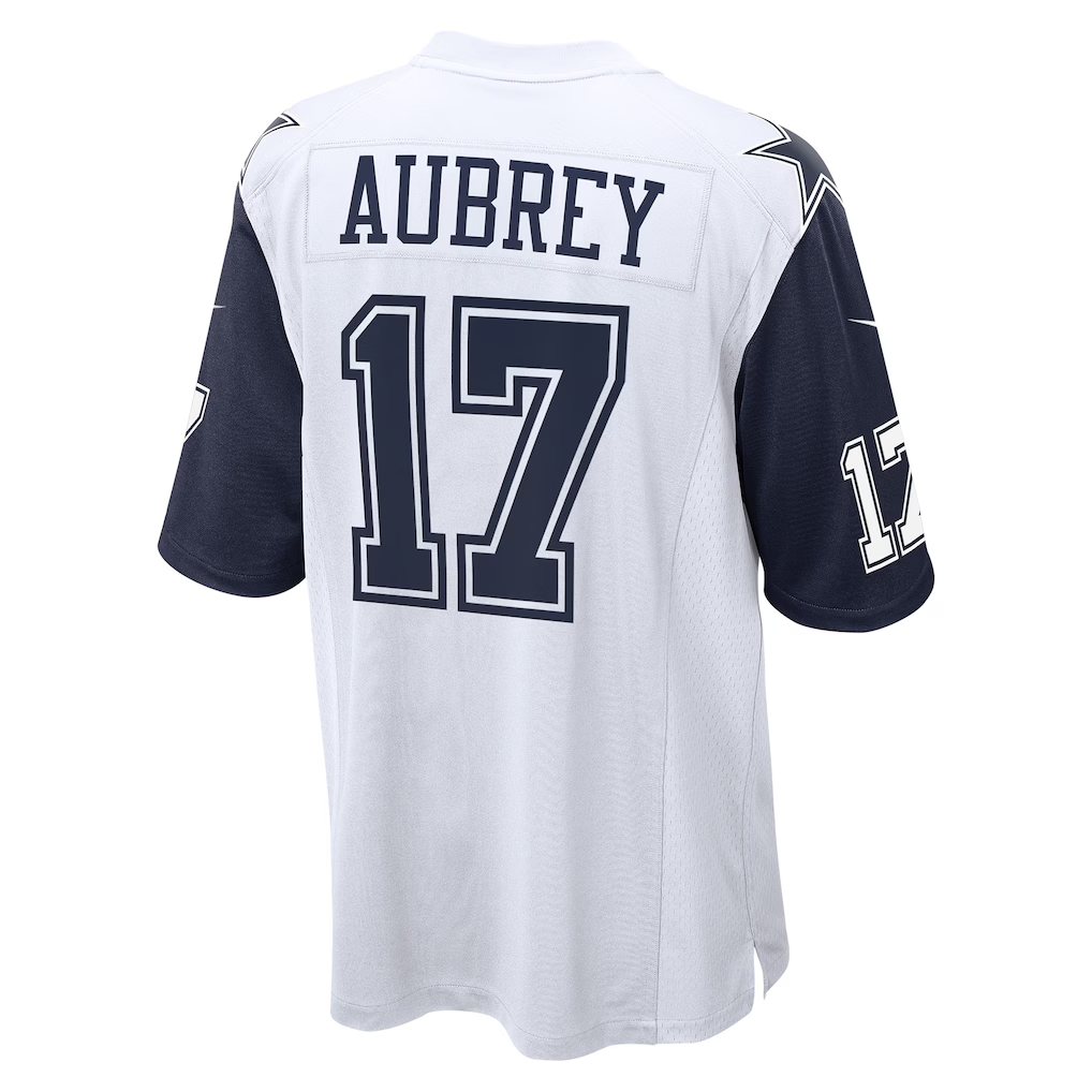 Friene D.Cowboys #17 Brandon Aubrey White Alternate Game Team Stitched Jerseys