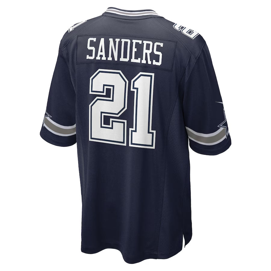 Friene D.Cowboys #21 Deion Sanders Player Navy Home Game Stitched Jerseys