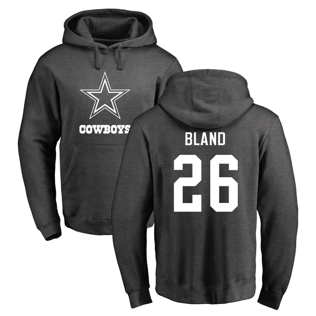 Friene D.Cowboys #26 DaRon Bland Player Ash One Color Pullover Hoodie Limited Stitched Jerseys