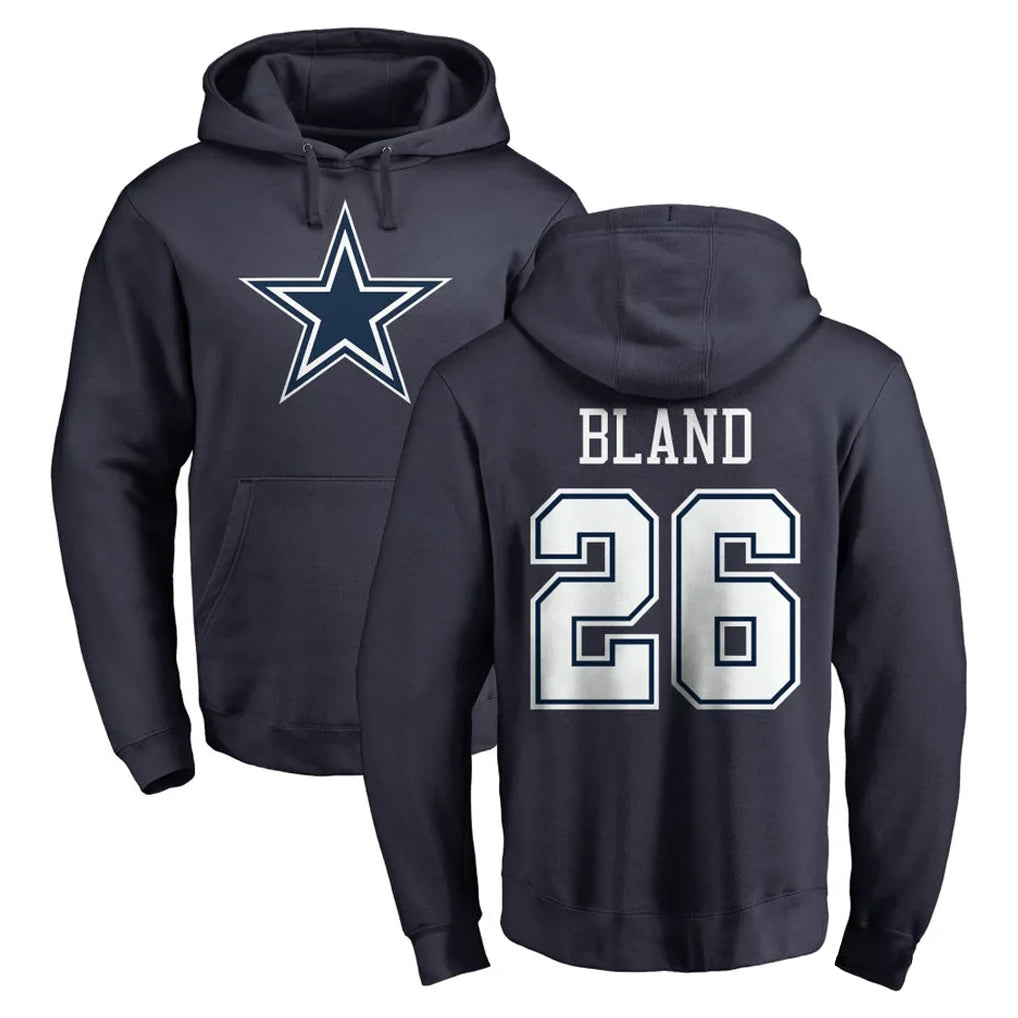 Friene D.Cowboys #26 DaRon Bland Player Navy Pullover Hoodies Limited Stitched Jerseys