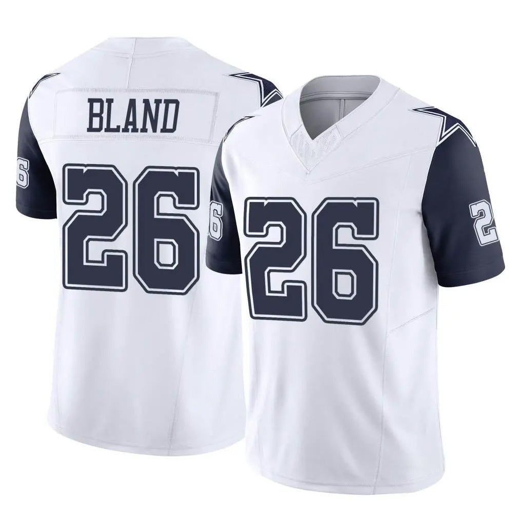 Friene D.Cowboys #26 DaRon Bland Player White-Navy Limited Vapor F.U.S.E. Home Game Stitched Jerseys