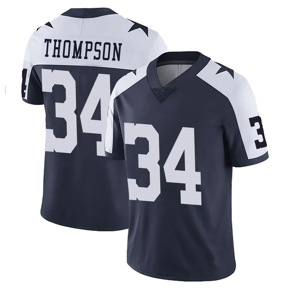 Friene D.Cowboys #34 Jalen Thompson Player Navy-White Limited Alternate Vapor Untouchable Home Game Stitched Jerseys