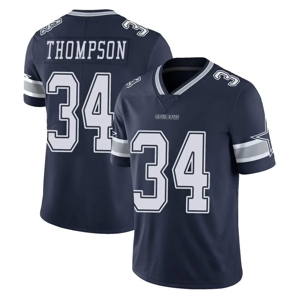 Friene D.Cowboys #34 Jalen Thompson Player Navy Vapor Untouchable Limited Home Game Stitched Jerseys