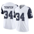 Friene D.Cowboys #34 Jalen Thompson Player White-Navy Limited Vapor F.U.S.E. Home Game Stitched Jerseys