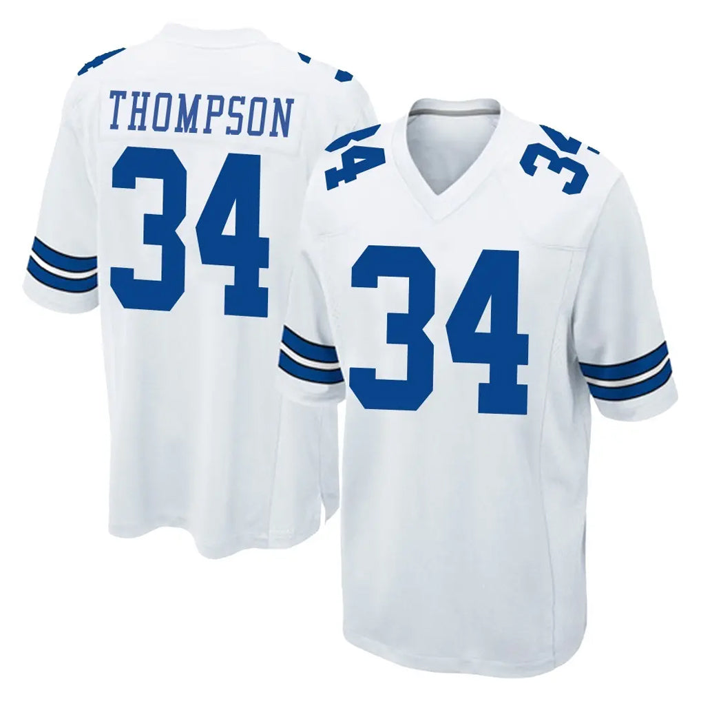 Friene D.Cowboys #34 Jalen Thompson Player White Home Game Stitched Jerseys