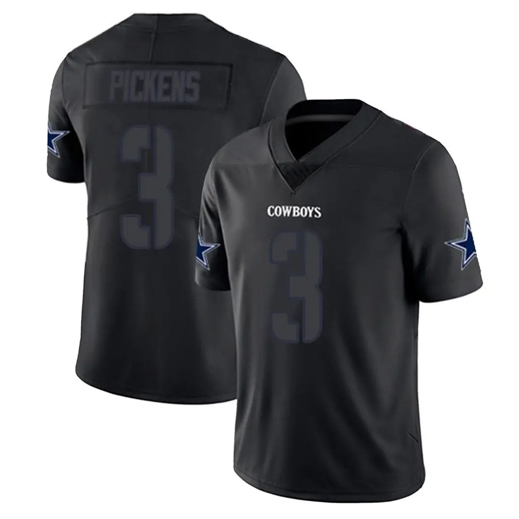 Friene D.Cowboys #3 George Pickens Player Black Impact Limited Home Game Stitched Jerseys