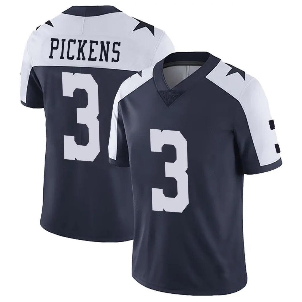 Friene D.Cowboys #3 George Pickens Player Navy-White Limited Alternate Vapor Untouchable Home Game Stitched Jerseys