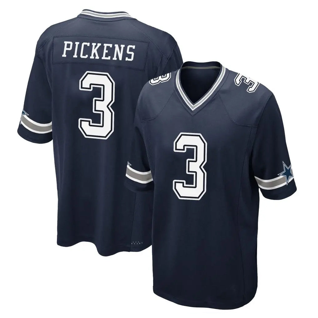 Friene D.Cowboys #3 George Pickens Player Navy Home Game Stitched Jerseys