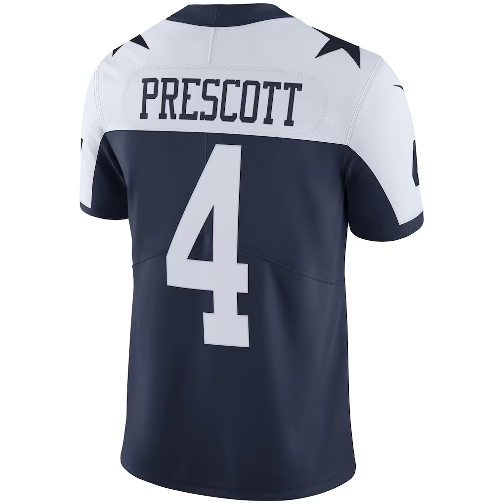 Friene D.Cowboys #4 Dak Prescott Navy Alternate Vapor Limited Stitched Jerseys
