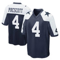 Friene D.Cowboys #4 Dak Prescott Player Navy-White Alternate Home Game Stitched Jerseys