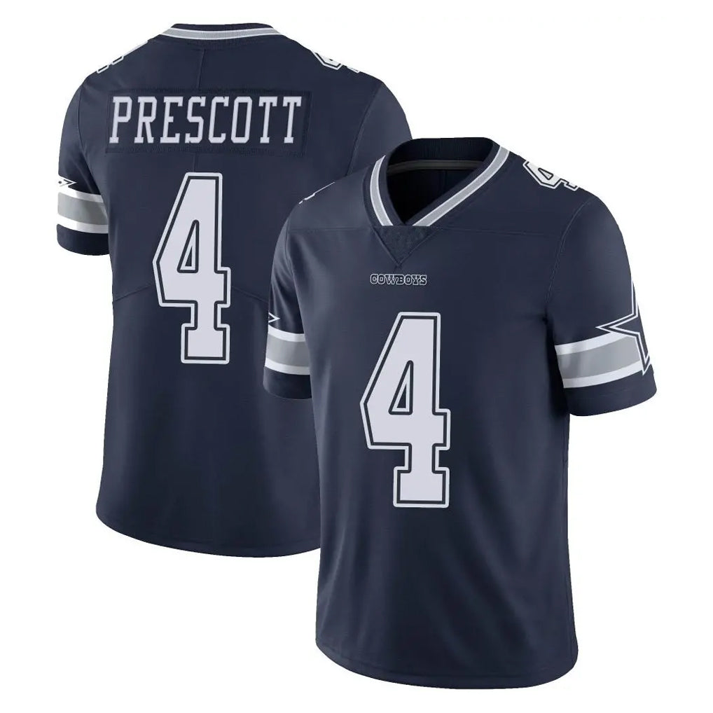 Friene D.Cowboys #4 Dak Prescott Player Navy Vapor Untouchable Limited Home Game Stitched Jerseys